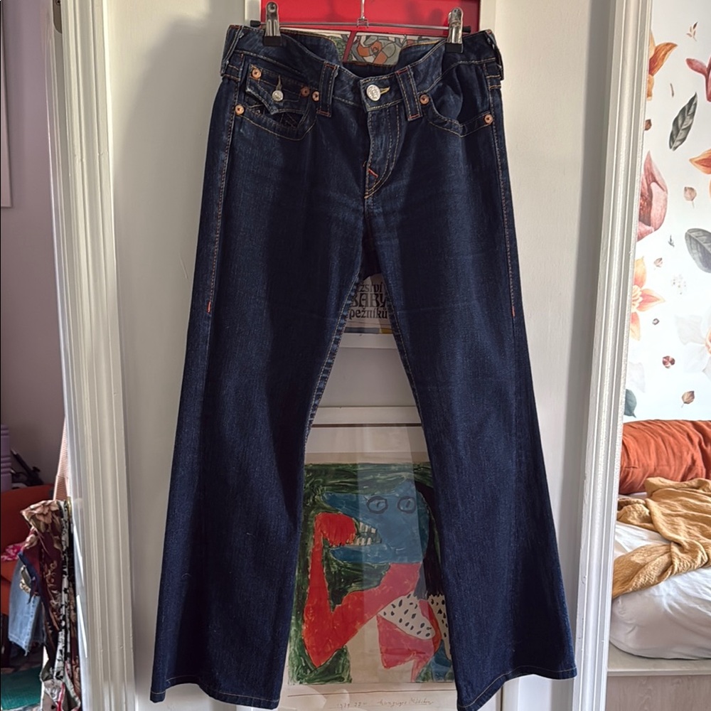 True Religion Dark Blue Flare Jeans